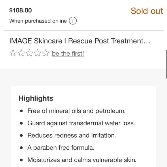 Image Skincare iRescue Post Treat Recovery Balm - Discontinued - Picture 2 of 4